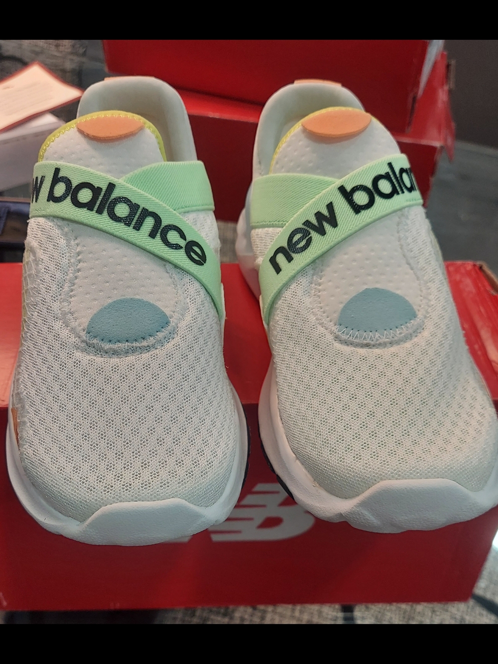 New Balance Kids' Slip-On Athletic Shoes in Light Mint